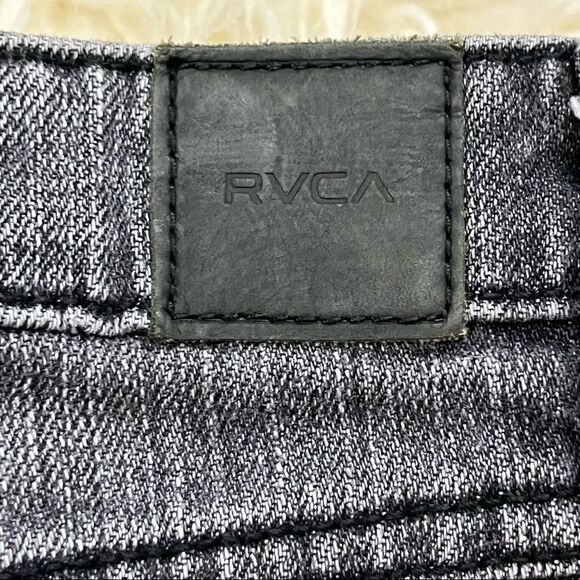 RVCA Gray Wash Distressed High Rise Skinny Jeans 26 - Picture 4 of 6